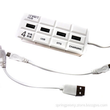 High-speed Smart USB Hub with 4 Ports